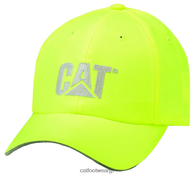 ハイビズトレードマークのキャップ 明るい黄色 男性 N2JB0V252 Caterpillar |帽子