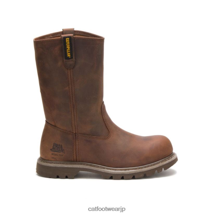 リボルバースチールトゥワークブーツ ダークベージュ 女性 N2JB0V272 Caterpillar |ワークブーツ