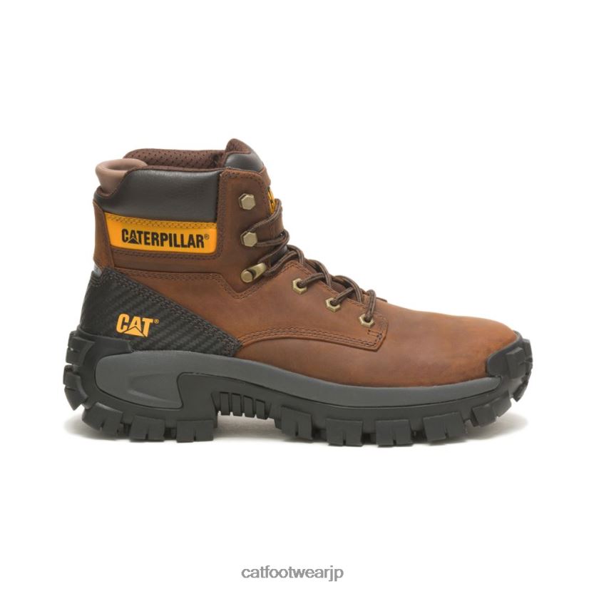 インベーダー ハイ スチールトゥ ワークブーツ ダークブラウン 男性 N2JB0V7 Caterpillar |ワークブーツ